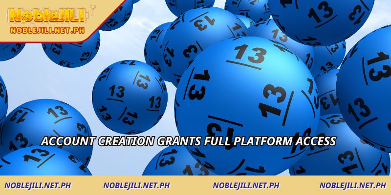 Account creation grants full platform access