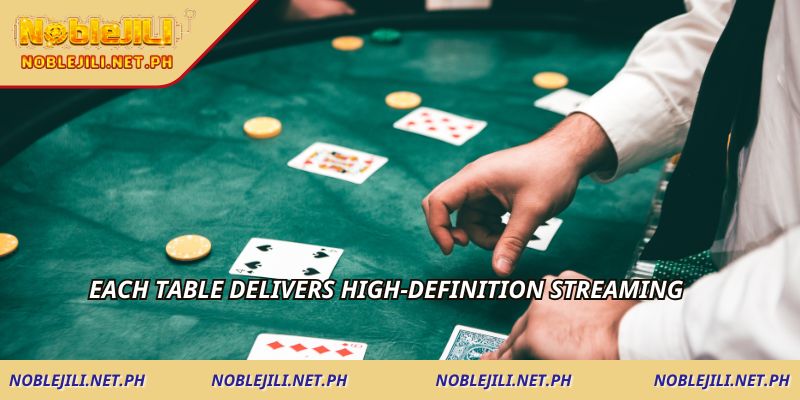 Each table delivers high-definition streaming