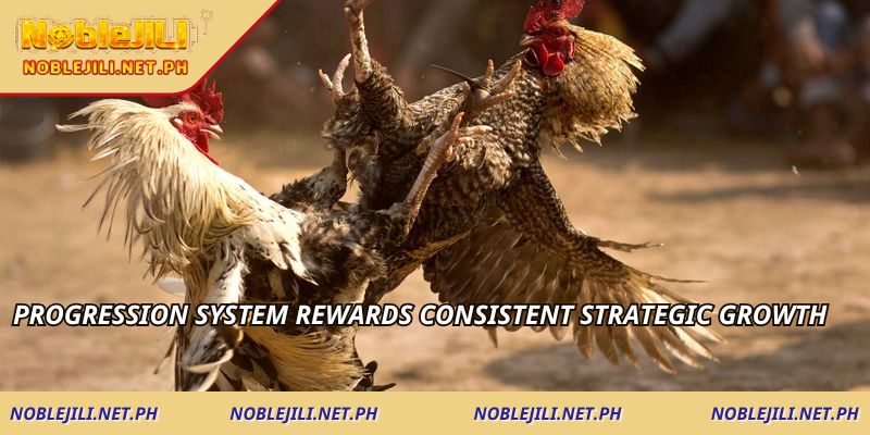 Progression system rewards consistent strategic growth