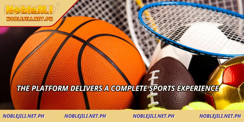 The platform delivers a complete sports experience