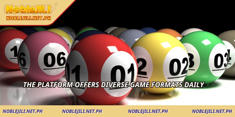 The platform offers diverse game formats daily