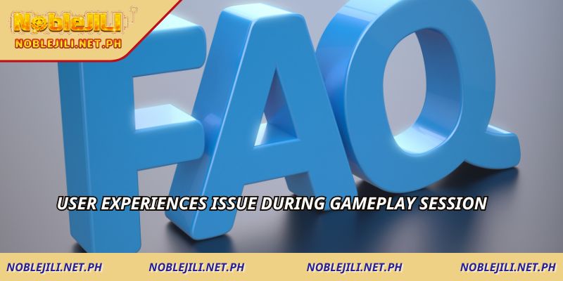 User experiences issue during gameplay session